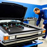 Automotive Noise & Vibration Testing**

"A modern, well-lit automotive testing lab. A fully clothed engineer in appropriate attire inspects a car chassis mounted on a vibration table. Various sensors and measurement equipment are visible. Emphasis on precision and high-tech feel. safe for work, professional, appropriate content, perfect anatomy, correct proportions, natural pose, fully clothed, modest clothing, family-friendly, high quality."

**