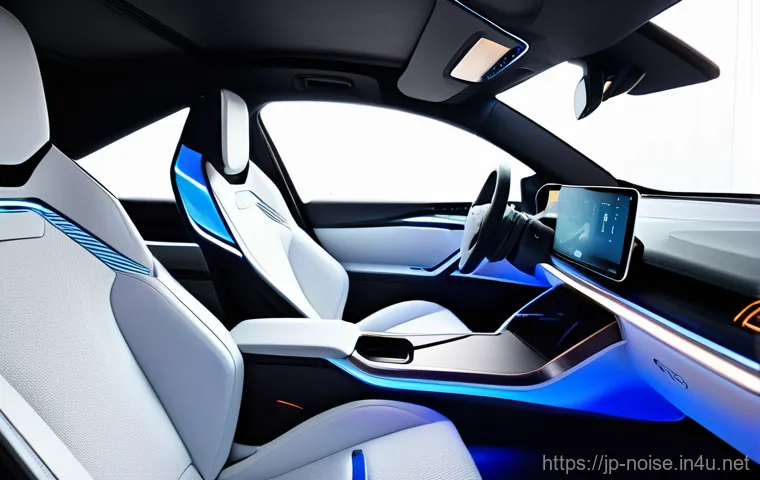 소음진동 주요 중점 과목 분석 - Prompt 1: Serene Electric Vehicle Interior**