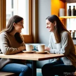 소음진동 설계 프로세스 이해하기 - **Prompt: The Serene Cafe Soundscape**
    "A cozy, modern cafe interior with soft, warm lighting. S...