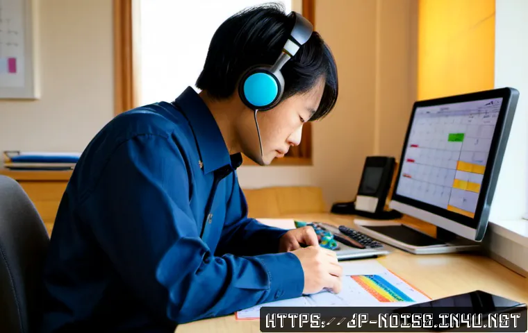 소음진동기사 자격증 준비 일정 계획하기 - Photorealistic Japanese adult engineer planning a professional noise and vibration certification stu...